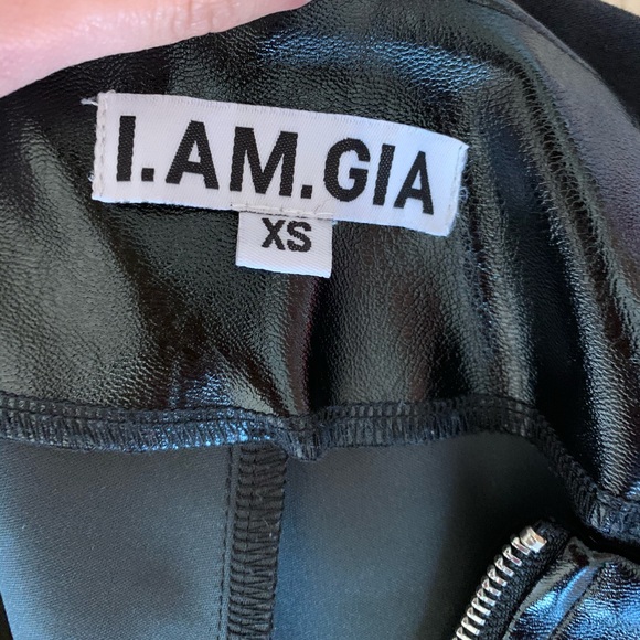 I.AM.GIA black faux-leather pants - Picture 3 of 5